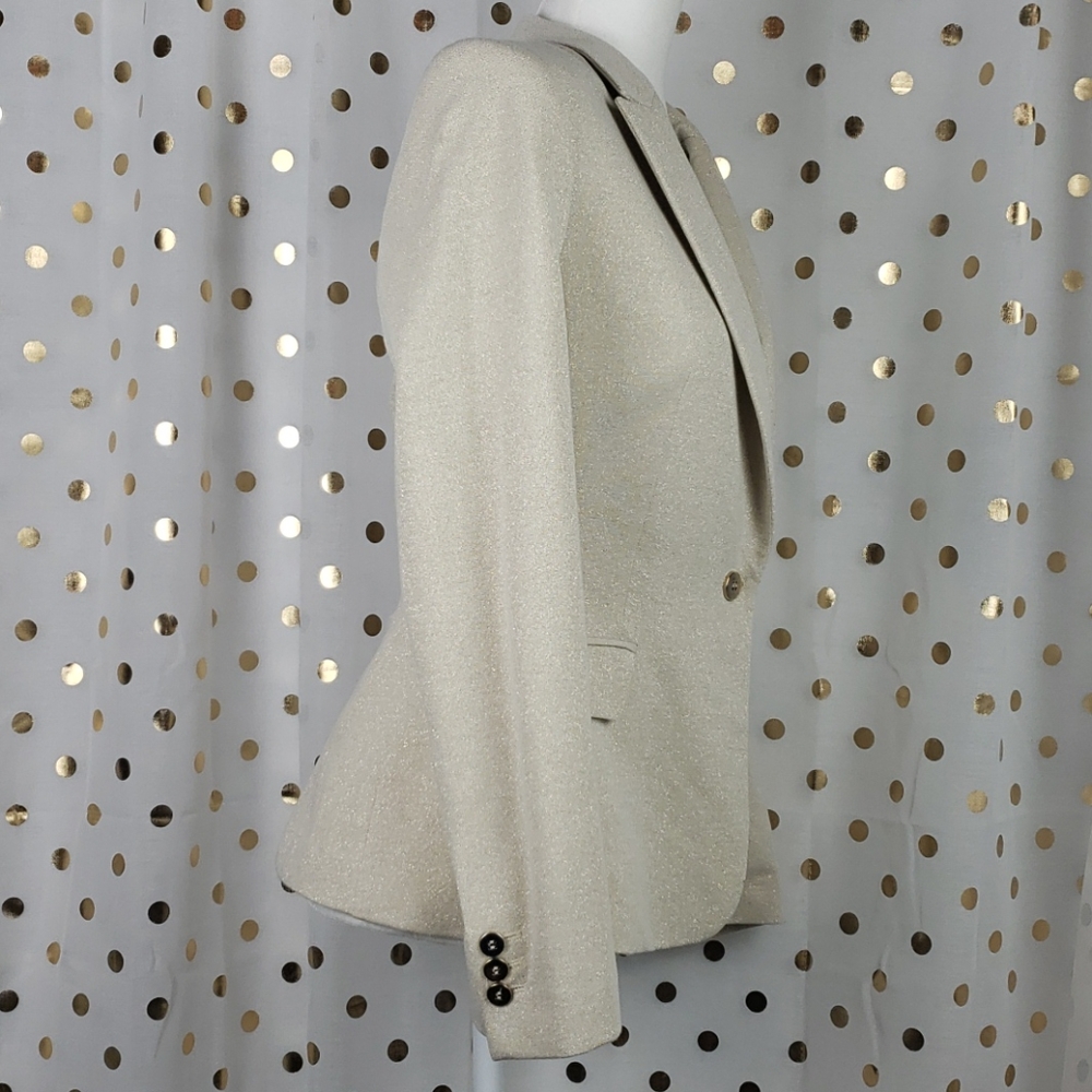 Zara Basic Single Breasted Gold Blazer - image 5